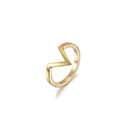 V-Shape Geometric Outline Ring