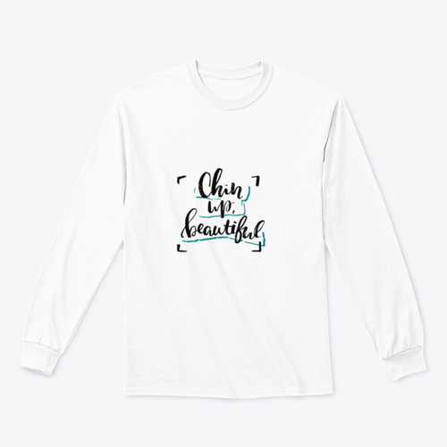 Chin Up, Beautiful Inspirational Design T-Shirt copy_by_System