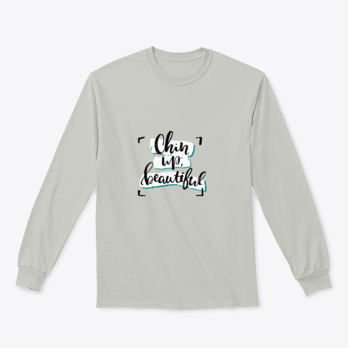 Chin Up, Beautiful Inspirational Design T-Shirt copy_by_System